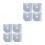8Pcs Durable Silver Gas Burner Covers Easy Clean Stove Protectors 5