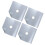 8Pcs Durable Silver Gas Burner Covers Easy Clean Stove Protectors 7
