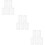 15Pcs White Plastic Cake Baking Stencils Reusable Hollow Leaf Design 9