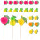 100 Pcs Decorative Charcuterie Drink Pick Dessert Decorations 4