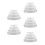 20Pcs White Reusable Foam Cake Molds for Practice and Wedding Decor 2