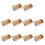 1 Set 10Pcs Bread Packing Boxes Wooden Baking Pans Dried Fruit Plates 5