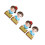 4Pcs Miniature Graduation Cake Toppers Assorted Colors for Cakes 8