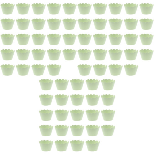 72Pièces Caissettes Vertes Pour Cupcakes Et Muffins Fêtards 2