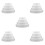 20Pcs White Reusable Foam Cake Molds for Practice and Wedding Decor 5