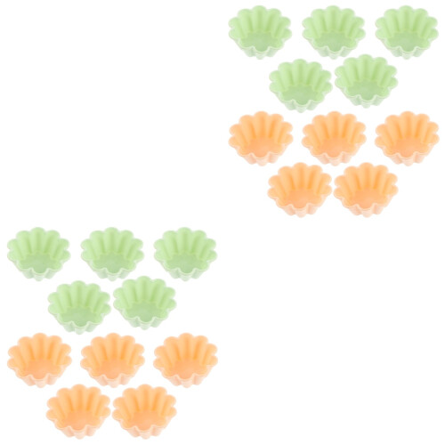 20Pcs Assorted Silicone Baking Molds Flower Shape Cupcake Tools 2