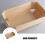 1 Set 10Pcs Bread Packing Boxes Wooden Baking Pans Dried Fruit Plates 8