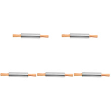 5Pcs Silver Baking Rolling Pins Durable Stainless Steel Dough Roller
