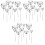 60Pcs Silver Heart Cupcake Toppers Lightweight Wedding Cake Decor 5