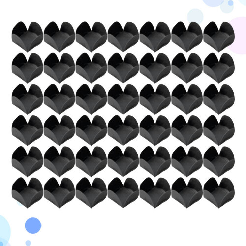400Pièces Caissettes Papier Noires Pour Cupcakes Confiseries 1