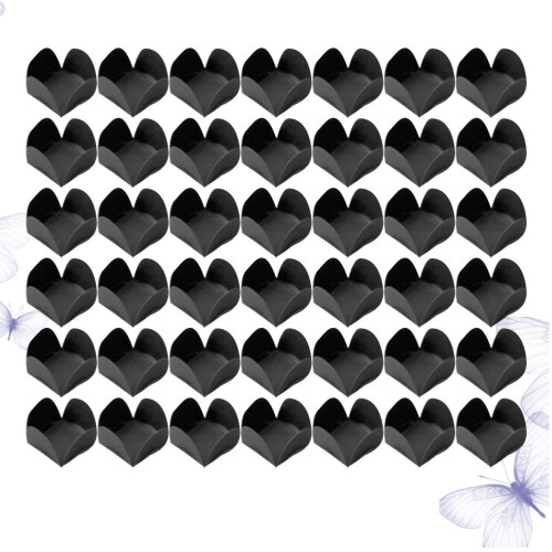 400Pièces Caissettes Papier Noires Pour Cupcakes Confiseries 2