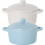 2pcs small ceramic food bowl with double handles for kitchen use 2