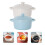 2pcs small ceramic food bowl with double handles for kitchen use 3