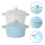 2pcs small ceramic food bowl with double handles for kitchen use 5