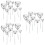 60Pcs Silver Heart Cupcake Toppers Lightweight Wedding Cake Decor 8