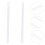 2Pcs French Rolling Pin Sticks Acrylic Dough Thickness Ruler 8