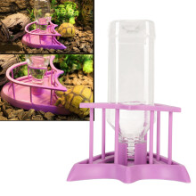 Automatischer Wasserautomaten für Reptilien, Futterspender, lila Zaun, S NW-14, PP-Material