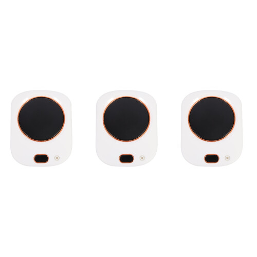 3Pcs USB Thermostat Cup Warmer White Mat for Home and Office Use 2