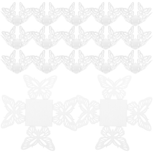 100Pcs White Paper Chocolate Holder Disposable Candy Wrapping Trays 2