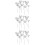 60Pcs Silver Heart Cupcake Toppers Lightweight Wedding Cake Decor 9