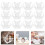 100Pcs White Paper Chocolate Holder Disposable Candy Wrapping Trays 11