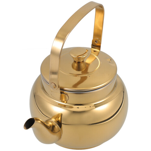 2Pcs Stainless Steel Tea Pot with Comfortable Handle for Kitchen 1