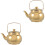 2Pcs Stainless Steel Tea Pot with Comfortable Handle for Kitchen 4