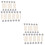 100Pcs Silver Pentagram Star Cupcake Toppers Glittered Cake Picks 9