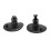 Jack Hole Covers Compatible with Mercedes-Benz C-Class E-Class CLK 1994-2003, Black Plastic 2-Pack 2