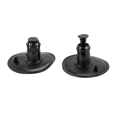 Jack Hole Covers Compatible with Mercedes-Benz C-Class E-Class CLK 1994-2003, Black Plastic 2-Pack 1