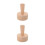 2Pcs Natural Wood Tart Mold Set with Removable Bottom for Baking 7