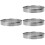 4Pcs Silver Round Pizza Ring Stainless Steel Kitchen Baking Supplies 5