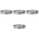 4Pcs Silver Round Pizza Ring Stainless Steel Kitchen Baking Supplies 8