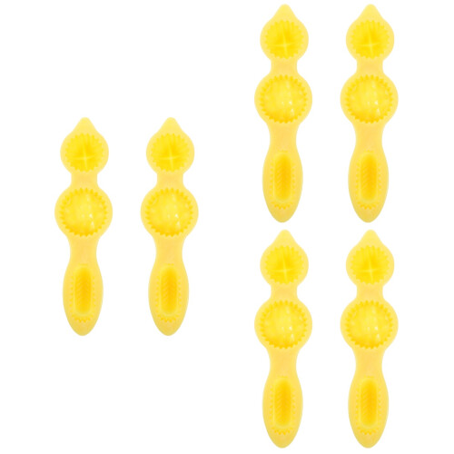 6Pcs Reusable Cookie Press Baking Mold Yellow ABS Kitchen Tool 2