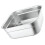 2Pcs Silver Metal Vegetable Washing Basins Multipurpose Mixing Bowls 2