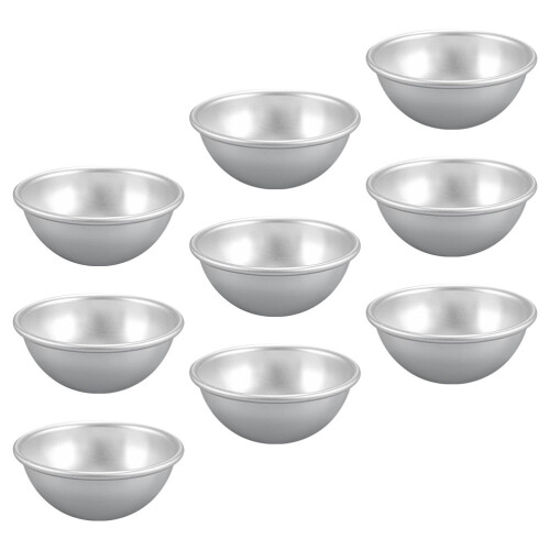 18Pcs Mini Pie Pans Aluminum Baking Accessories Silver Durable Molds 2