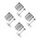 4Pcs Durable Stainless Steel Cake Ring Mold for Baking Sushi Dessert 2