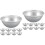 18Pcs Mini Pie Pans Aluminum Baking Accessories Silver Durable Molds 6