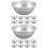 18Pcs Mini Pie Pans Aluminum Baking Accessories Silver Durable Molds 7