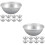 18Pcs Mini Pie Pans Aluminum Baking Accessories Silver Durable Molds 8