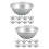 18Pcs Mini Pie Pans Aluminum Baking Accessories Silver Durable Molds 9