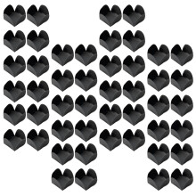200St Zwarte Chocolade Papieren Cupcakes Voor Party En Cadeau