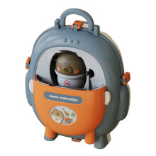 Children's Backpack Toy, Bear Shape Role-Play for Kids, Plastic Pretend Play, Imaginative Sci-Fi Adventure, Portable Carry