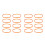 16Pcs Cotton Candy Machine Plastic Drive Belts Easy Install Orange 2