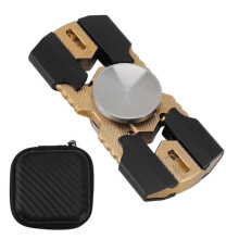 Fingertip Gyroscope, Metal Double Blade Stress Relief Toy, 2.6x6x1.2cm Mini Sensory Fidget Toy for Anxiety Relief