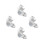 2000Pcs Recyclable Foil Egg Tart Cups Multi-Use Baking Molds 9