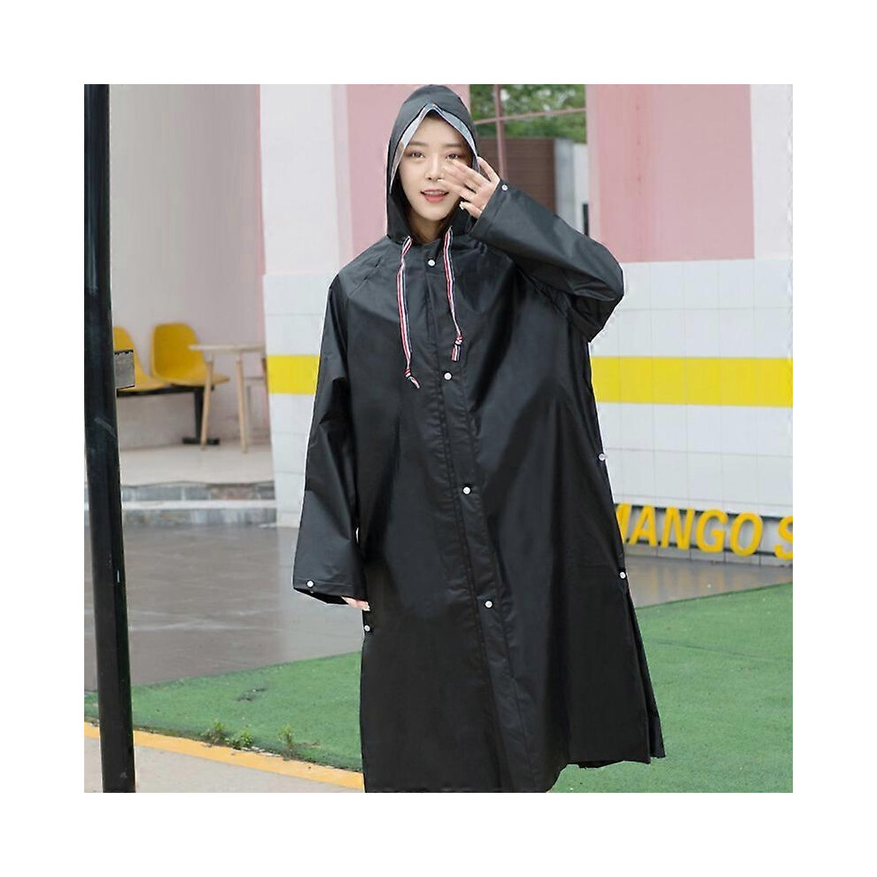 Raincoat, Eva Thickened Windproof Waterproof, For Cycling And Hiking, Adult Oversized Poncho - Xl Size 6901508412316