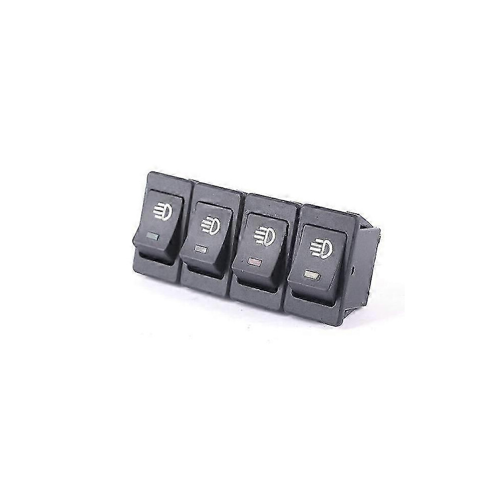 4-Pin Waterproof Led Rocker Switch 35A 12V Dc, 4-Piece Set, Compatible With Car Truck Boat Fog Lights 6901508427334