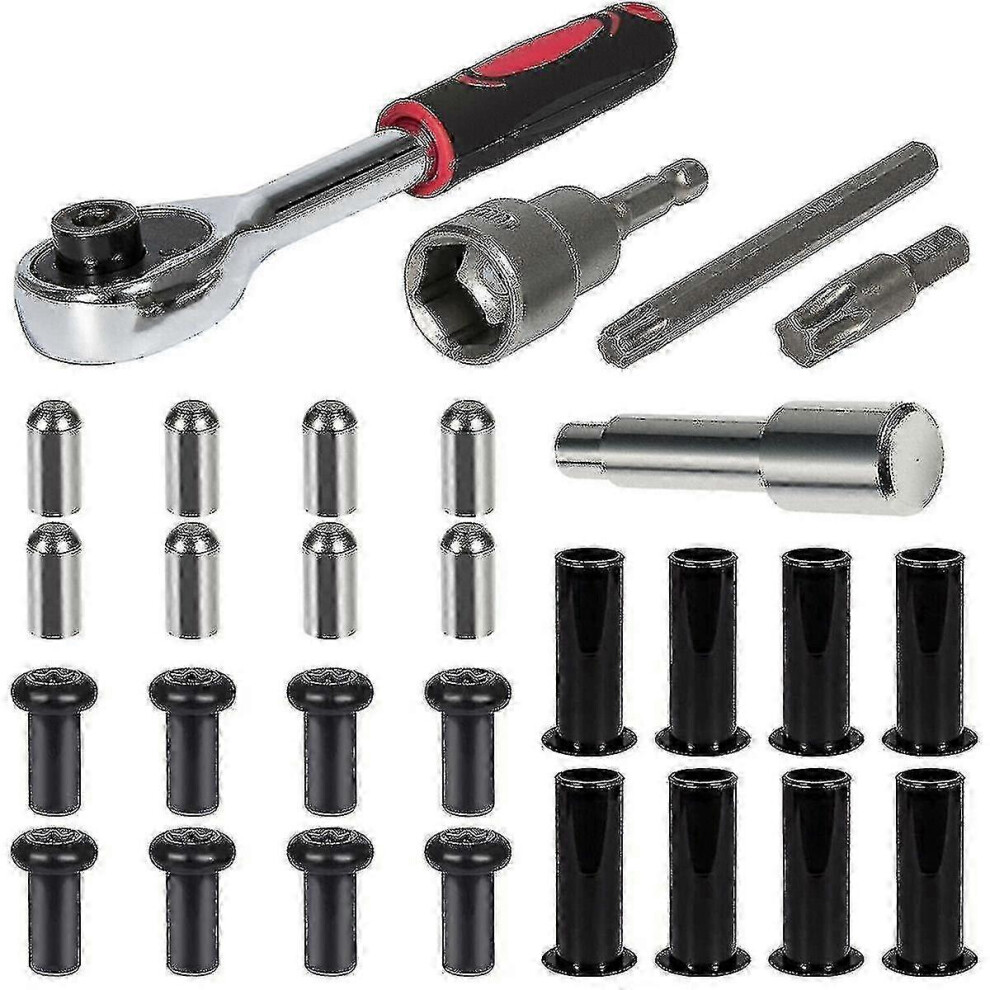 Door Hinge Repair Kit Compatible With Jeep Wrangler Jk Jl 2007-2020 For Hard Top & Door Removal With Torx Bit Set 6901508254428