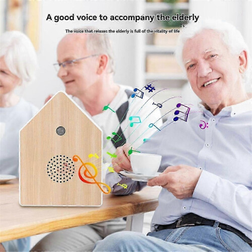 Aparelho de Som Animal com Sensor de Movimento, Design ABS Cor de Madeira para Quarto e Sala 1